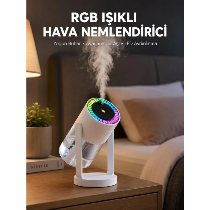 Gökyüzü Projektörlü Buhar Makinesi Ev Ofis ve Araç Uyumlu Yeni Nesil