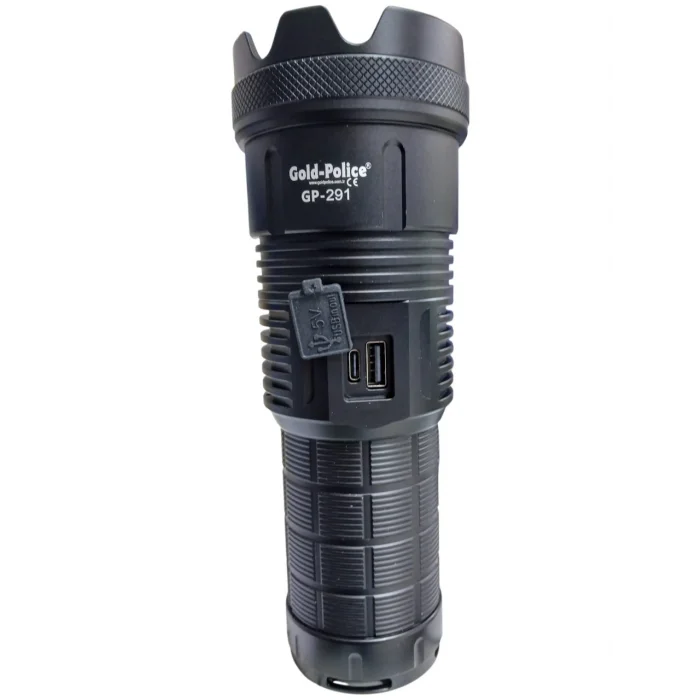 Gold Polıce GP-291 Güçlü El Feneri 20,000 Lümen