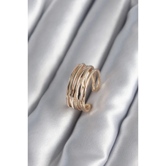 Gold Renk Ayarlanabilir Kadın Yüzük