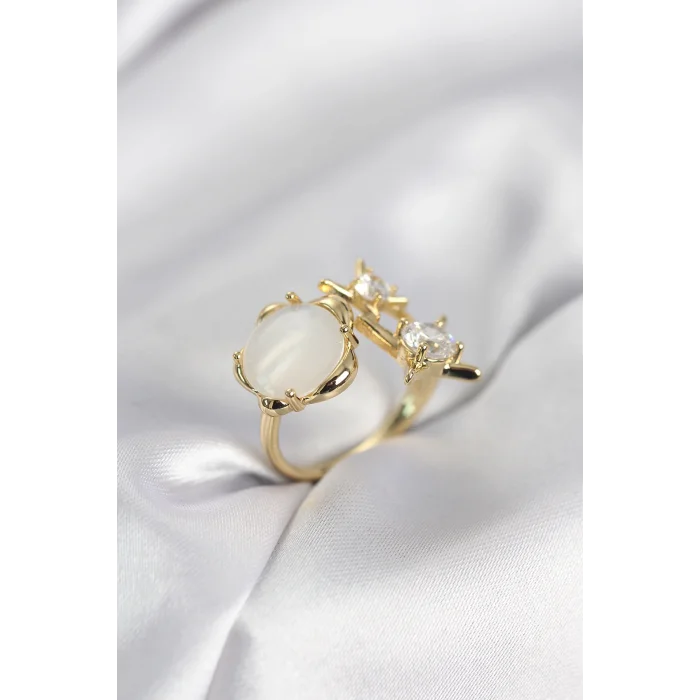 Gold Renk Kutup Yıldızı Model Kadın Yüzük