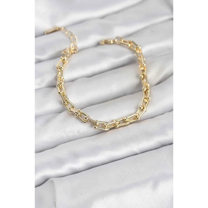 Gold Renk Tifani Model Pirinç Kadın Bileklik