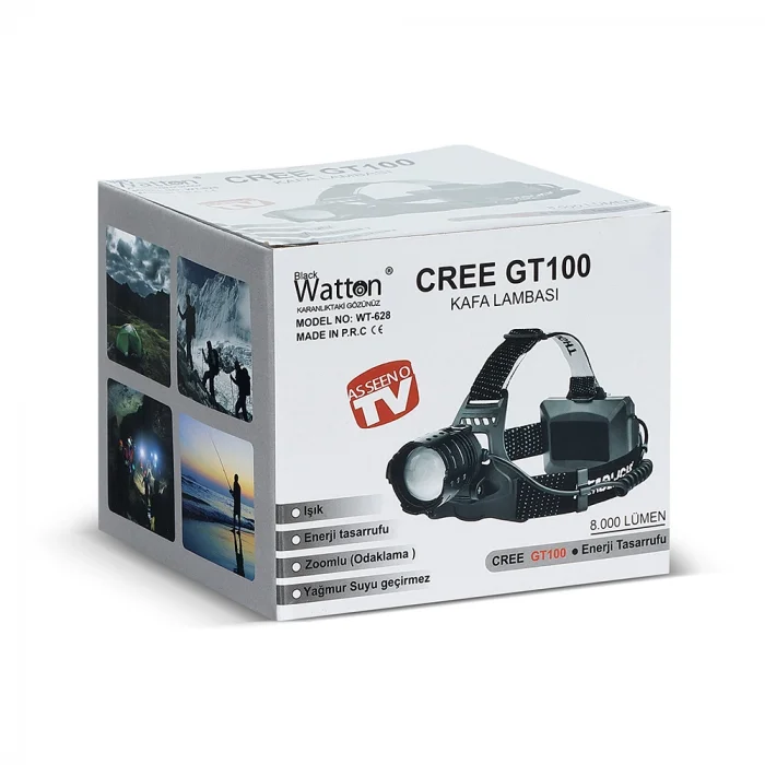 GT100 Led Şarjlı Kafa Lambası WT-628