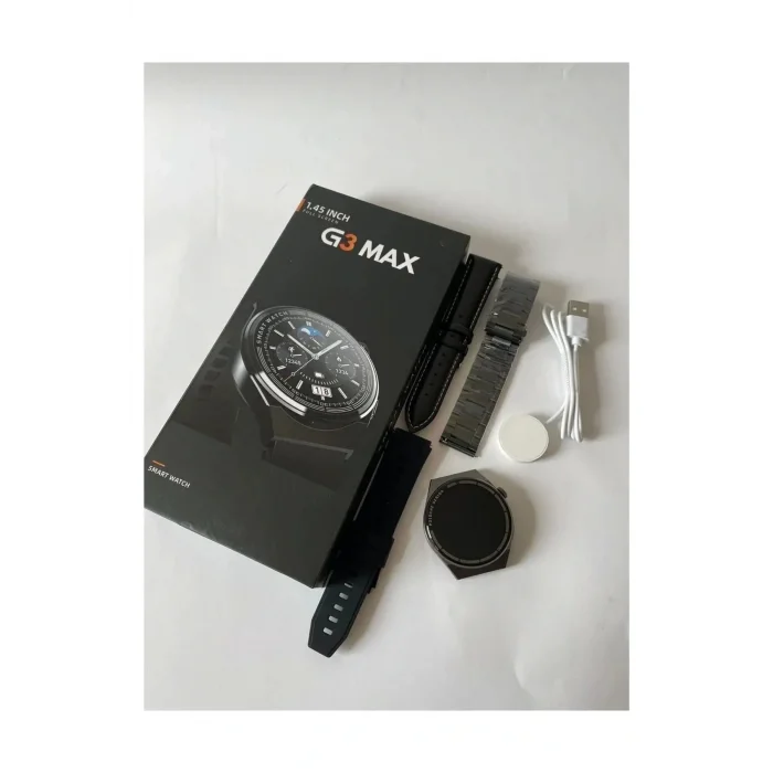 Gt3 Max Uyumlu Akıllı Saat | G3 Max Model Akıllı Saat | Su Geçirmez, Nabız Ölçer, Spor Modlu