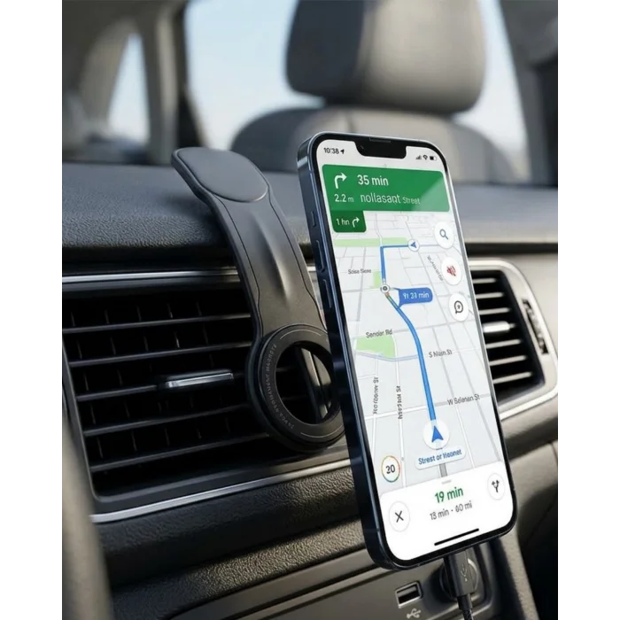 Güçlü Mıknatıslı Araç Telefon Tutucu 360° Döner Dashboard Standı