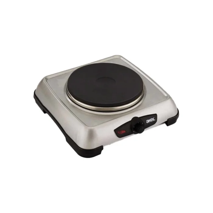 GÜMÜŞ TEK GÖZLÜ MİNİ ELEKTRİKLİ OCAK 1500W AYARLANABİLİR TERMOSTAT ISITICI YÜZEY = 18CM AP-516 (5047)