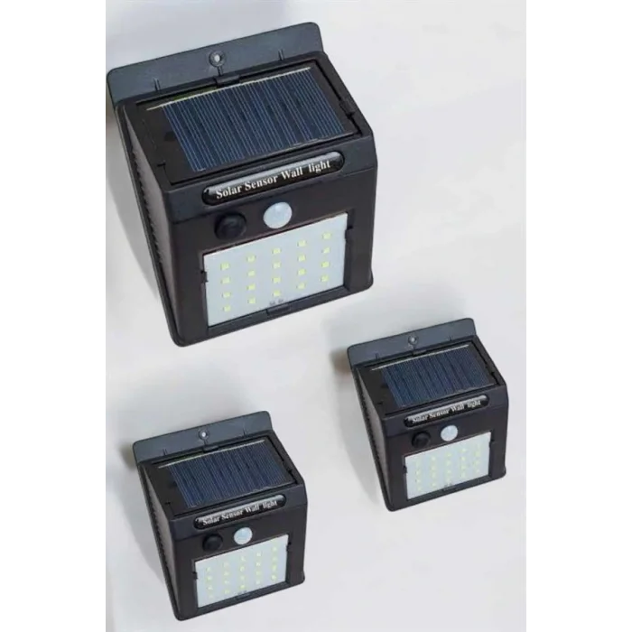 Güneş Enerjili Bahçe Lambası Solar Gece Aydınlatma Sensörlü Lamba