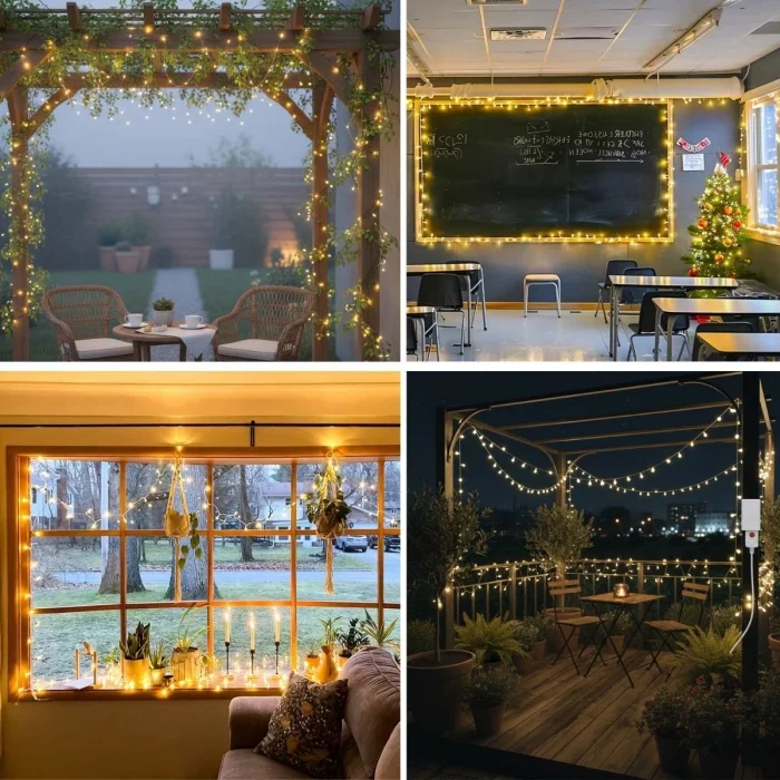 Günışığı Renk 5 Farklı Işık Modlu 10 Metre Eklemeli Dekor Boncuk Model Dekoratif Led (5047)