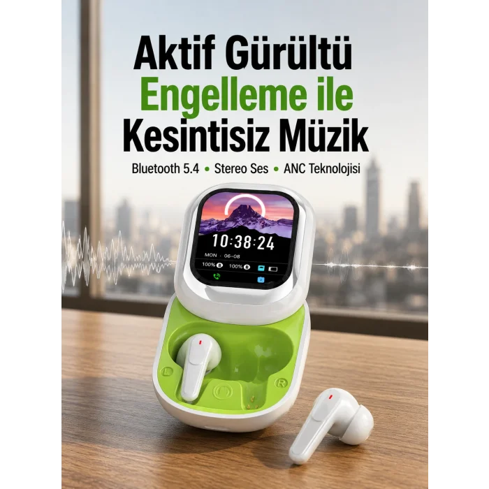 Gürültü Engelleyici Uzun Pil Ömürlü Stereo Bluetooth Kulak İçi Kulaklık