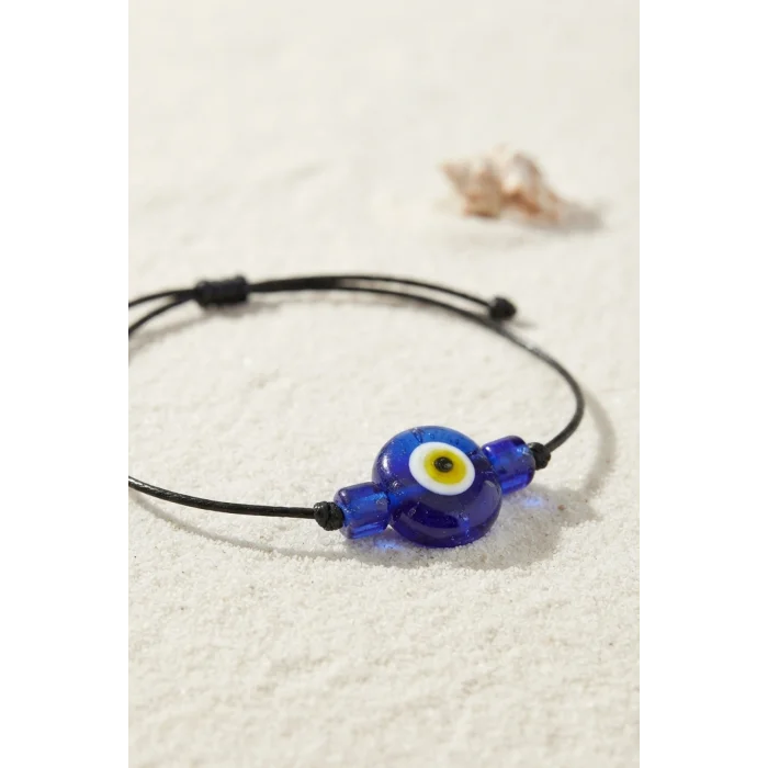 Handmade Bohem Tarz Mavi Göz Nazar Kolye