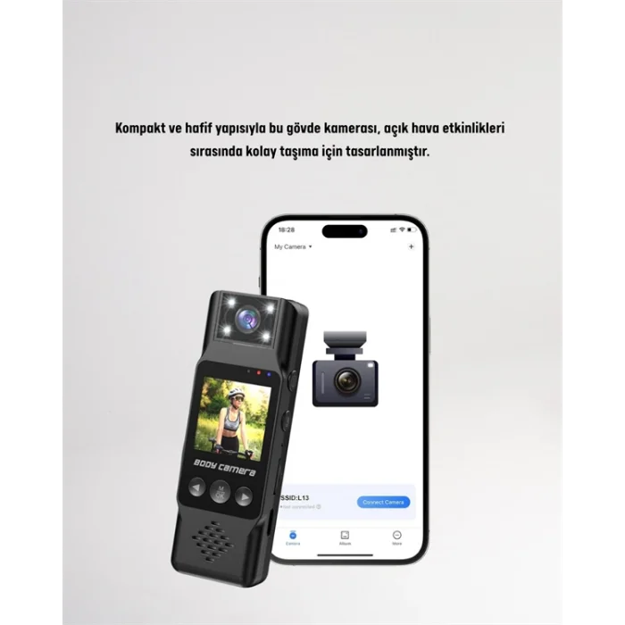 Hareket Algılayıcılı Taşınabilir Mini Kamera – 3MP Fotoğraf, Düşük Güç Tüketimi