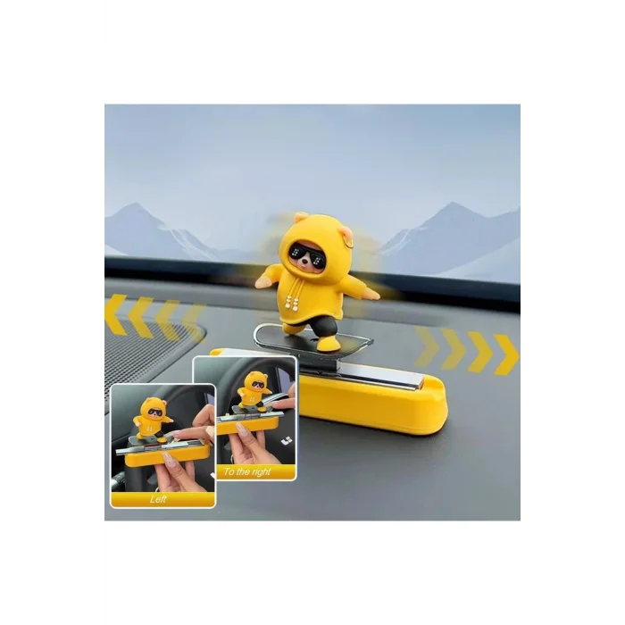 Hareketli Kayan Figür Kaykay Numaratör Oto Araç Kaykay Numaratör Torpido Üstü Numaralık