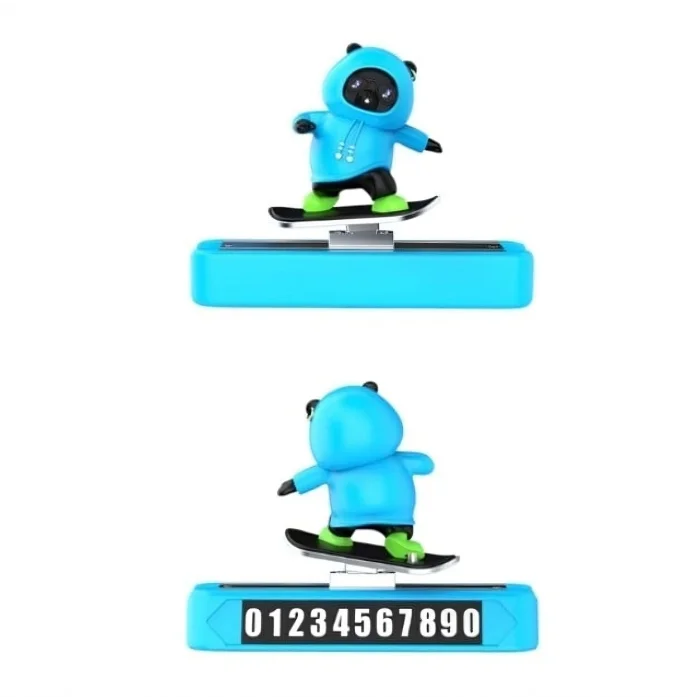 Hareketli Kayan Figür Kaykay Numaratör Oto Araç Kaykay Numaratör Torpido Üstü Numaralık