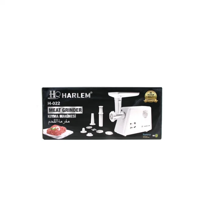 HARLEM GURME H-020-022 BEYAZ ELEKTRİKLİ ET KIYMA MAKİNESİ 2200W (5047)