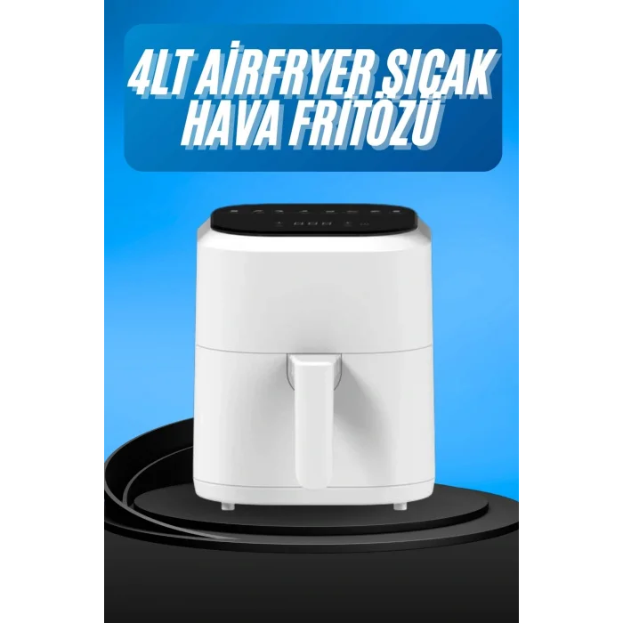 Hava Fritözü 4L Airfryer Pratik Uzun Ömürlü Yağsız Pişirme Taşınabilir