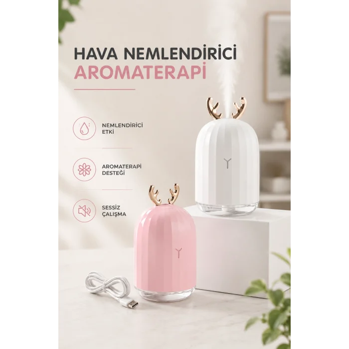 Hava Nemlendirici Aromaterapi Hava Temizleyici Renk Değiştirebilen