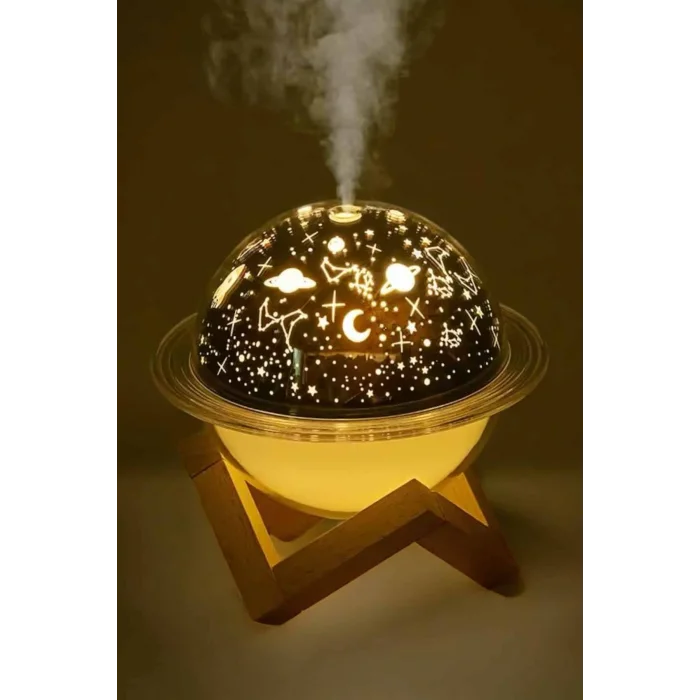 Hava Nemlendirici Masa ve Gece Lambası USB Projeksiyon Aromaterapi