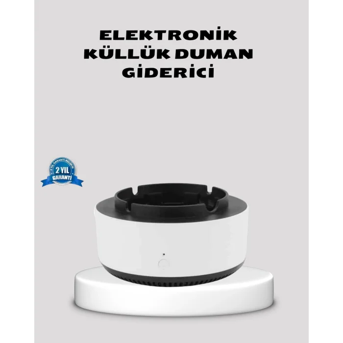 Hava Temizleyici Küllük – Sigara Dumanı Filtreli, Sessiz Çalışan, Şık Tasarım