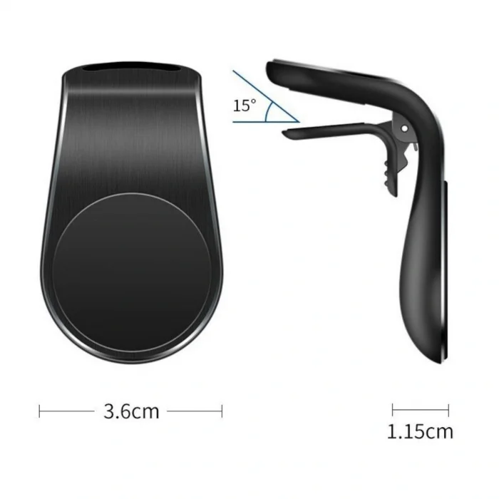 Havalanndırma Izgarasına Takılabilen Mandallı Mıknatıslı Oto Araç Içi Manyetik Telefon Tutucu (5047)