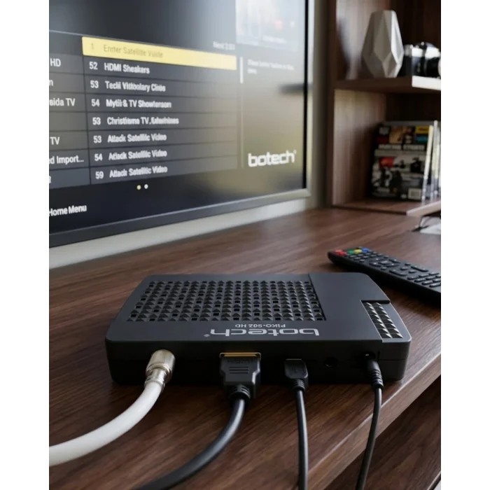 HDMI ve USB Girişli Full HD Uydu Alıcısı EPG Destekli Pratik Kullanım