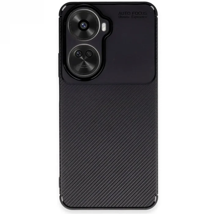 Huawei Nova 12 Se Kılıf Auto Focus Karbon Kapak - Siyah