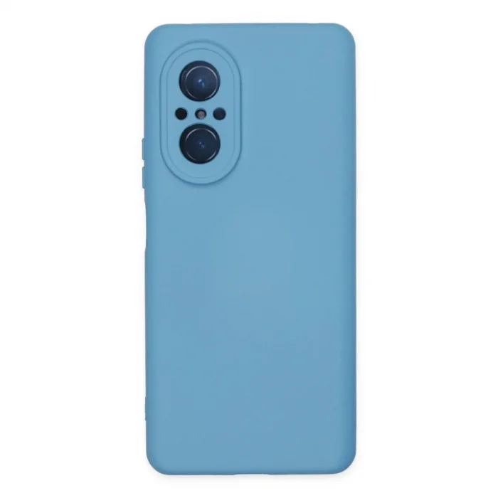 Huawei Nova 9 Se Kılıf Nano İçi Kadife Silikon - Mavi