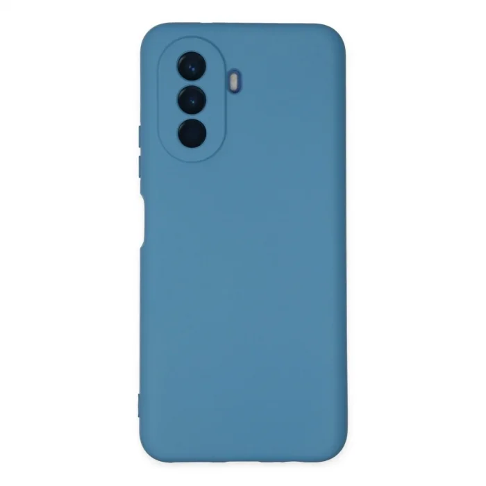 Huawei Nova Y70 Kılıf Nano İçi Kadife Silikon - Mavi
