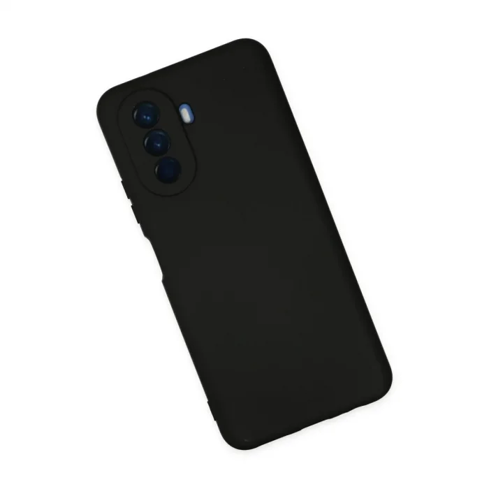 Huawei Nova Y70 Kılıf Nano İçi Kadife Silikon - Siyah