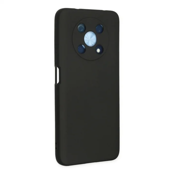 Huawei Nova Y90 Kılıf Nano İçi Kadife Silikon - Siyah