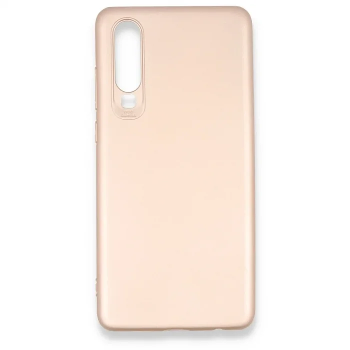 Huawei P30 Kılıf First Silikon - Rose Gold