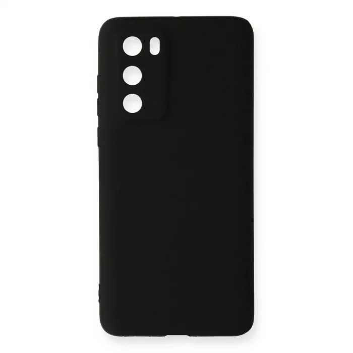 Huawei P40 Kılıf First Silikon - Siyah