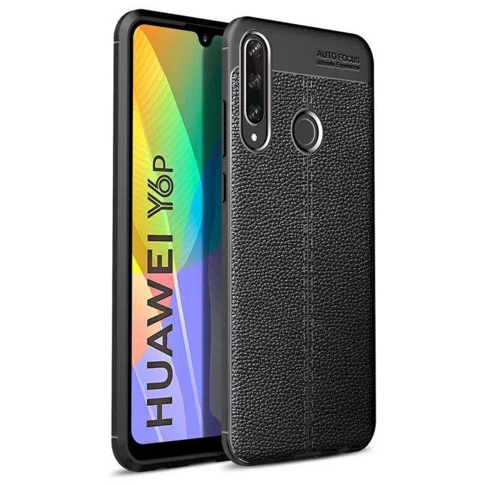 Huawei Y6p Kılıf Auto Focus Kapak - Siyah