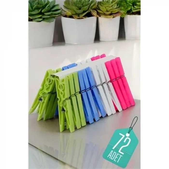 Plastik Çamaşır Mandalı 72 Adet 714510