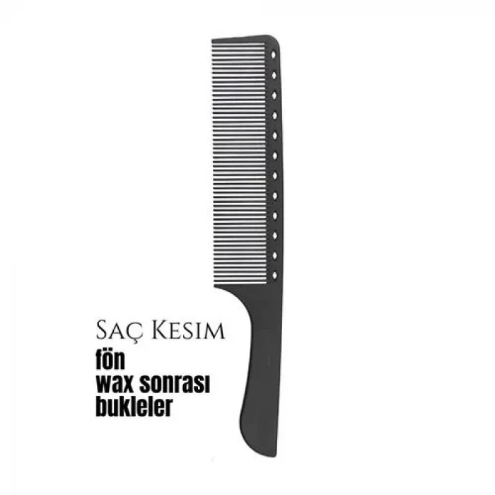 Berber Kuaför Saç Kesim Bukleli Saç Fön Wax Sonrası Tarak 720627