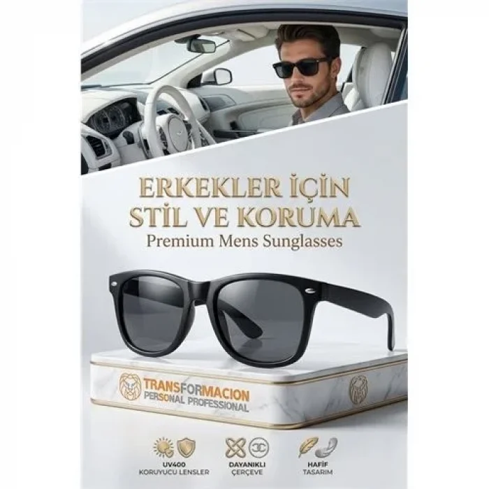 Erkek Güneş Gözlüğü - Şık Ve Ergonomik Uv Korumalı Gözlük 721799