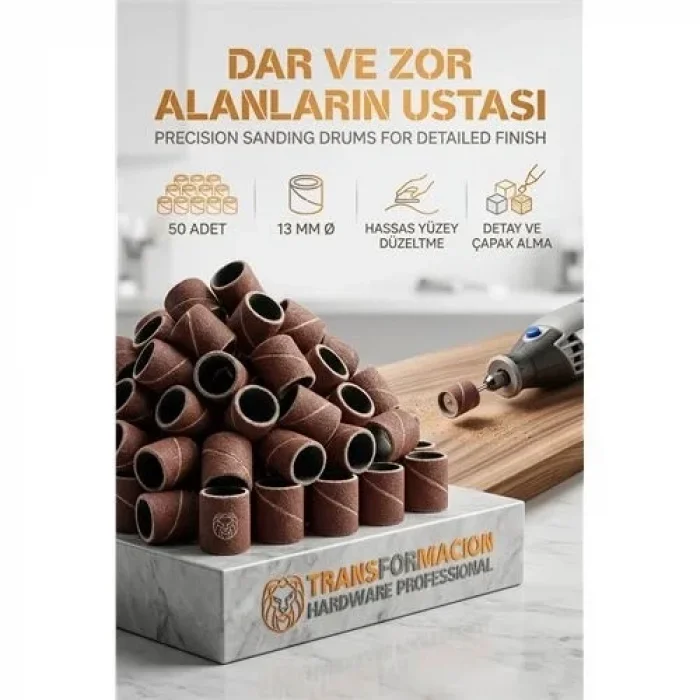 50li 13 Mm Yüzük Zımpara Seti | Detay İşleme & Çapak Alma 723050