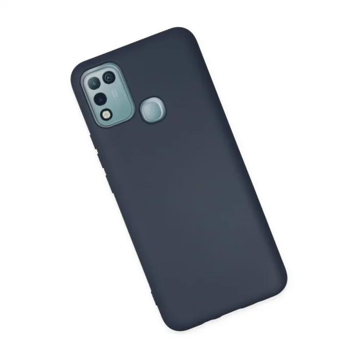 İnfinix Hot 10 Play Kılıf Nano İçi Kadife Silikon - Lacivert