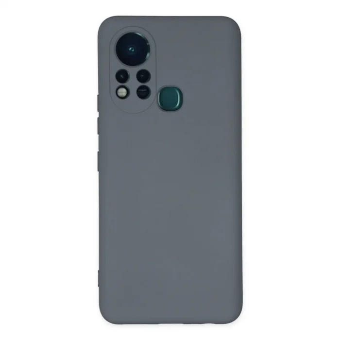 İnfinix Hot 11s Kılıf Nano İçi Kadife Silikon - Gri