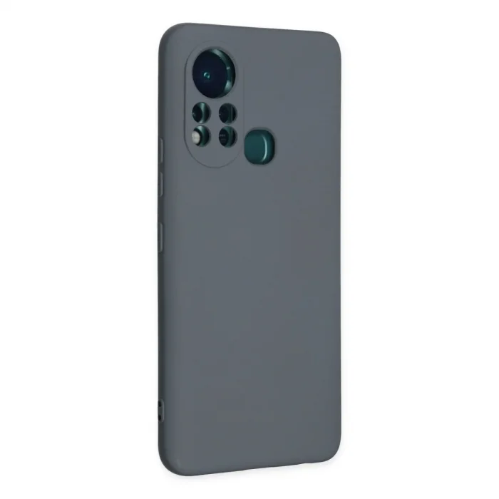 İnfinix Hot 11s Kılıf Nano İçi Kadife Silikon - Gri