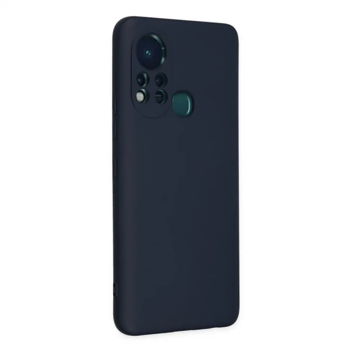 İnfinix Hot 11s Kılıf Nano İçi Kadife Silikon - Lacivert
