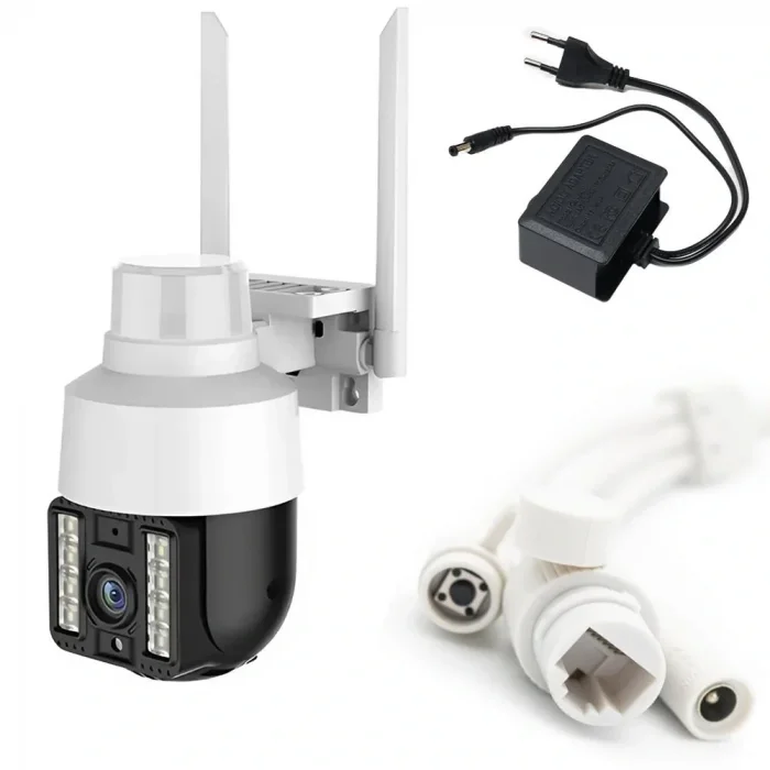 INT-CMR21 SD-kart destekli Hareketli Sesli Gece Renkli PTZ Akıllı Wifi Güvenlik Kamerası (5047)