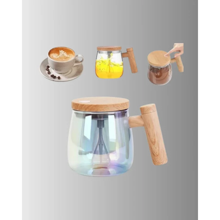 IP6 Su Geçirmez Şarjlı Kupa – 3D Karıştırma, Sabit Sıcaklık, 400 ml