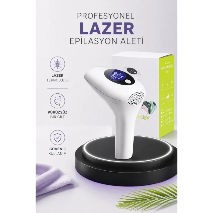 IPL Lazer Teknolojili Dijital Ekranlı Epilasyon Cihazı