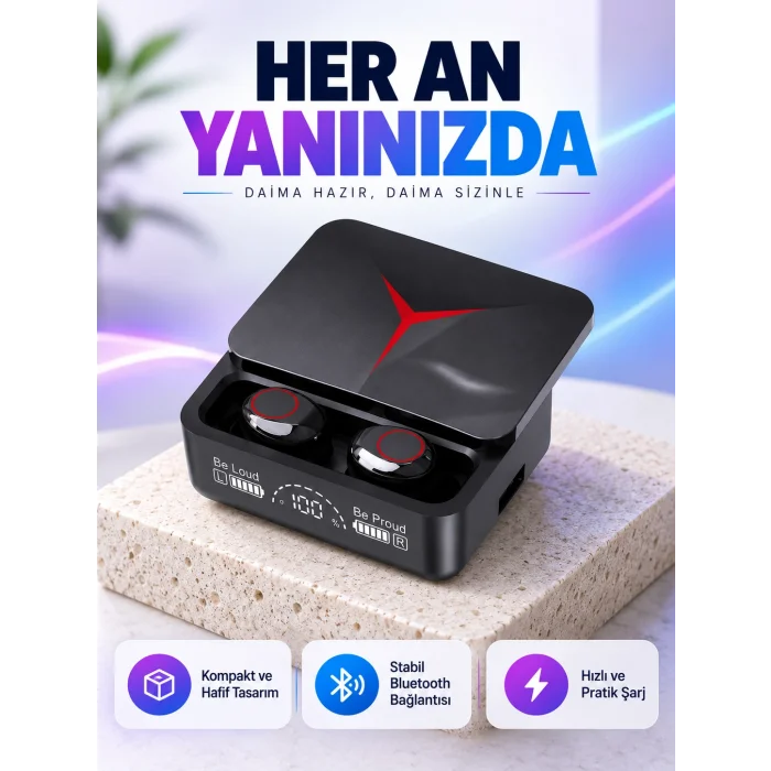 IPX6 Suya Dayanıklı Kablosuz Kulaklık – Hafif ve Taşınabilir Tasarım Yeni Nesil