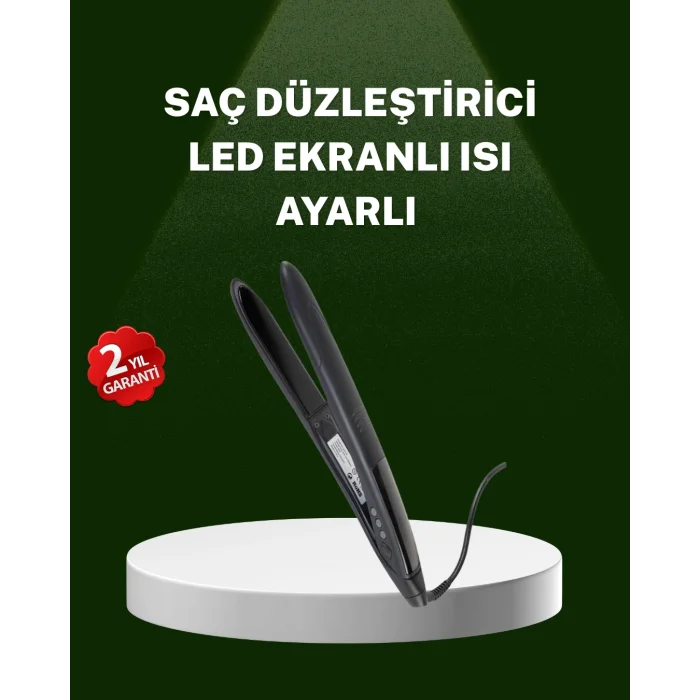 Isı Ayarlı 2025 Titanyum Kaplama Seramik Plakalı Saç Düzleştirici A Kalite Orijinal