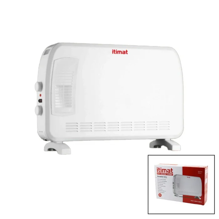 İTİMAT CH-2020B BÜYÜK BOY KONVEKTÖR ISITICI - SOBA ELEKTRİKLİ TURBO ISITMA 3-KADEME ISI AYARLANABİLİR TERMOSTAT=750-1250-2000W (5047)
