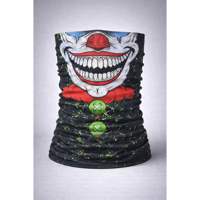 Joker Yüz Baskılı Baf Bandana - Çok Amaçlı Boyunluk Bandana 2 No (5047)