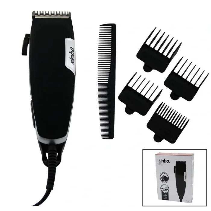 KABLOLU FİŞLİ  SAÇ SAKAL KESME TRAŞ MAKİNESİ  KOLLU TARAK AYARI  SHC-1901 (5047)