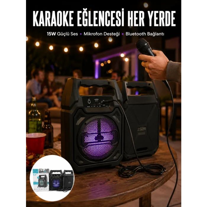 Kablosuz 6.5 İnç TWS Bluetooth Hoparlör Yeni Nesil