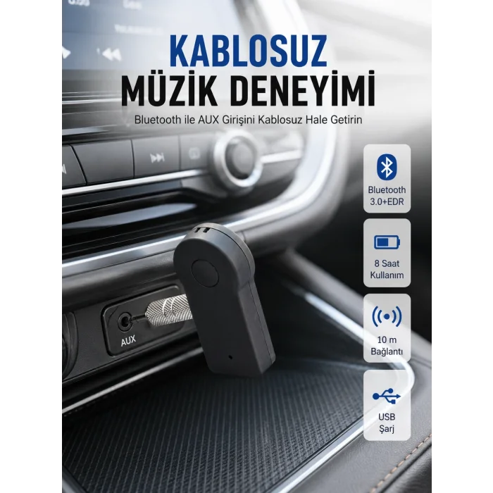 Kablosuz Bağlantı ile Müzik ve Görüşme Araç Kiti
