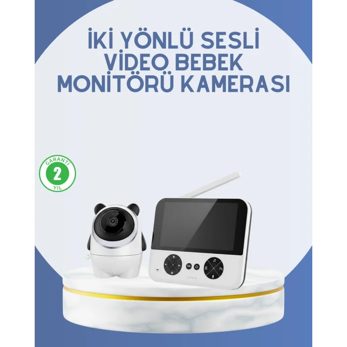 Kablosuz Bebek Monitörü 720P Görüntü ve Geniş Ekran